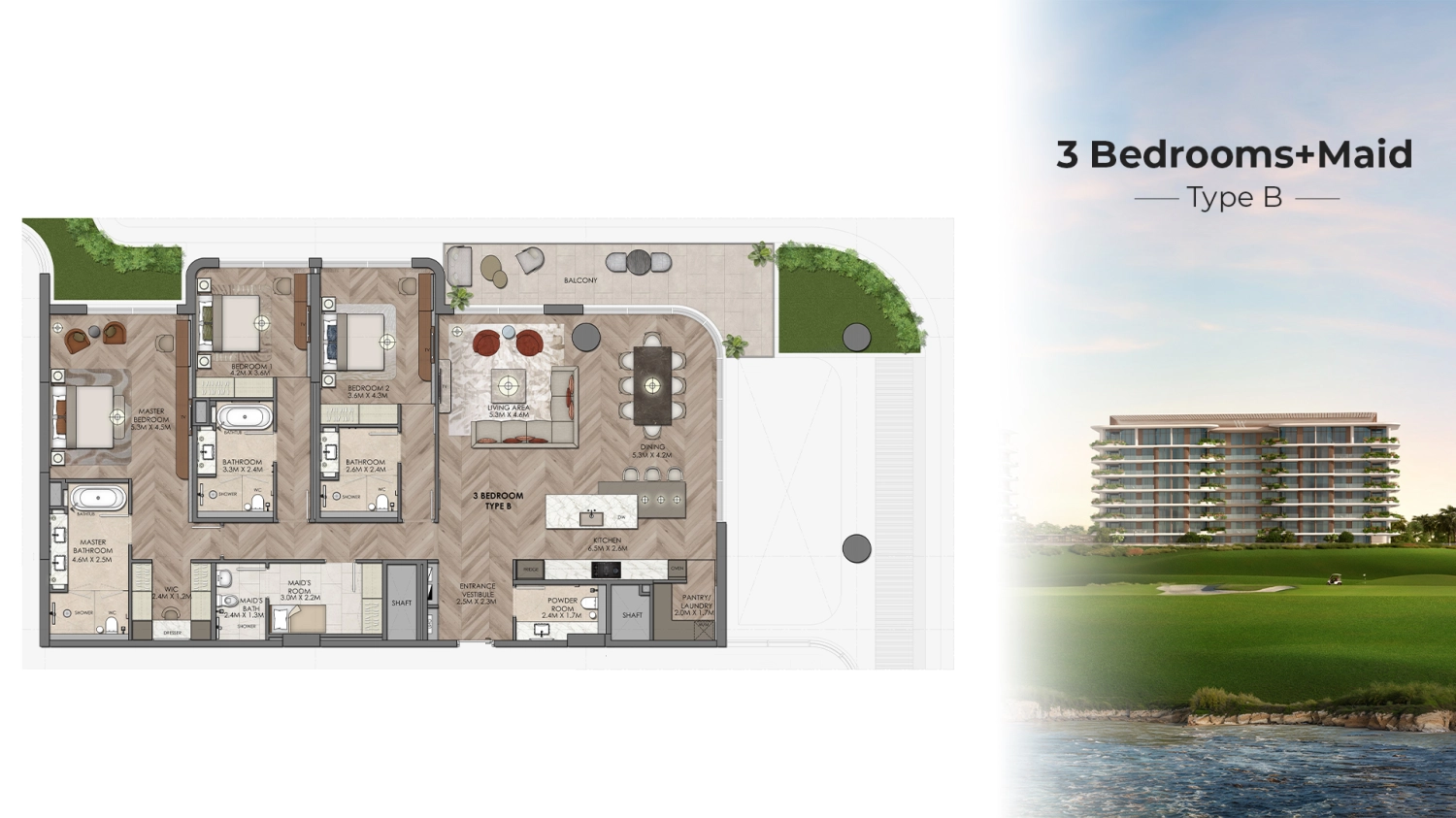 3 BR - Type A